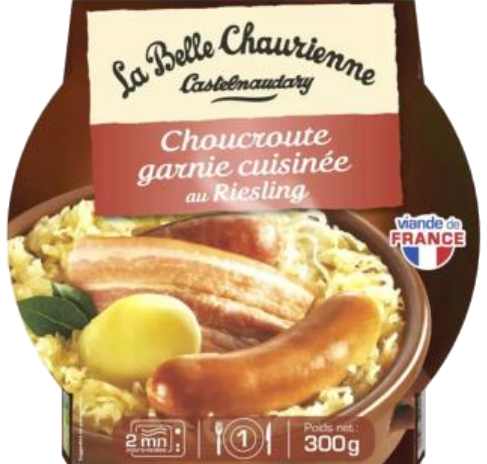 Chucrute guarnecido cozinhado à Riesling 300g
