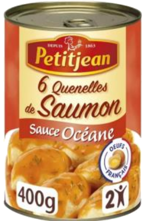 Pequenas Quenelles de salmão com molho Océane 400g