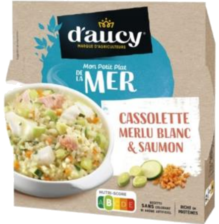 Cassolette de pescada branca e salmão 300g
