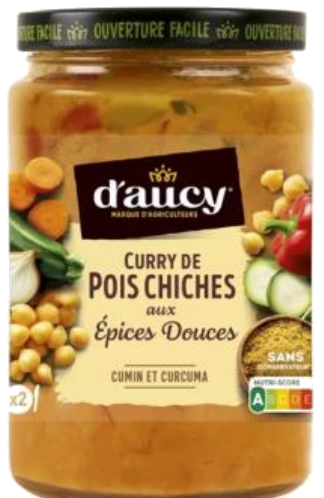 Caril de grão-de-bico com especiarias suaves 380g