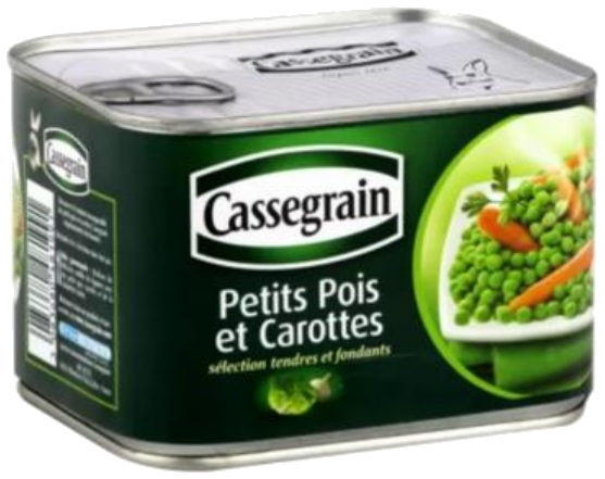 Ervilhas e cenouras 465g