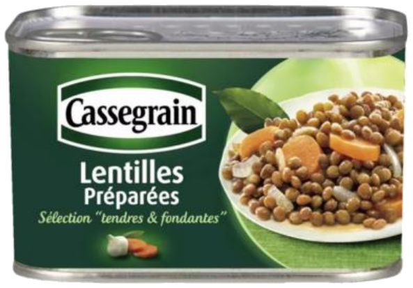 Lentilhas com cenoura e cebola  265g