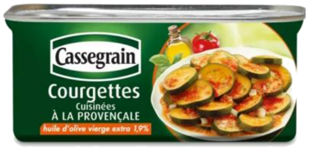Curgetes cozinhadas à provençal 185g