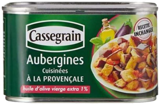Beringelas cozinhadas à provençal 375g