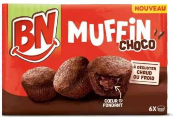Muffin com recheio x6 162g