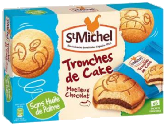 Bolos com recheio de chocolate x6 175g