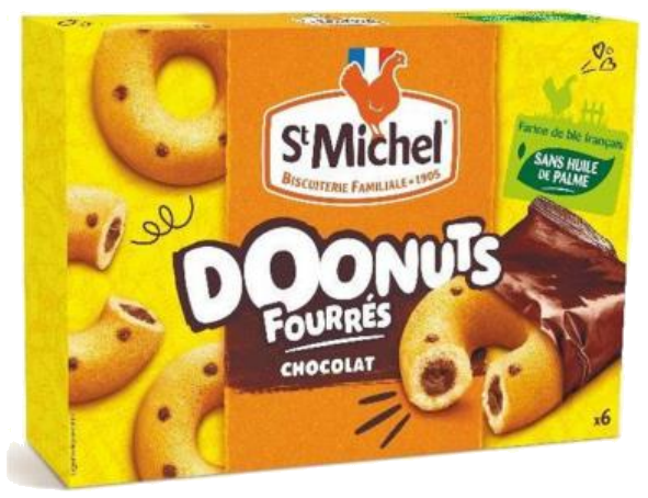 Donuts recheados com chocolate x6 180g