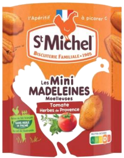 Mini madalenas tomate e ervas da Provença 100g