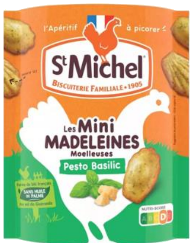 Mini madalenas macias com pesto 100g