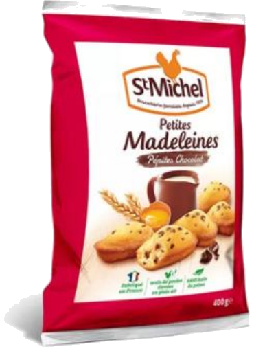 Mini madalenas com pepitas de chocolate 400g