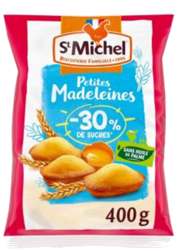 Mini madalenas com -30% açúcar 400g