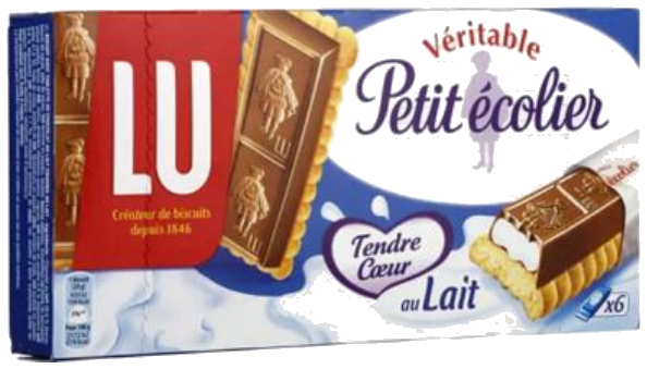 Bolchas Petit Écolier com recheio de leite x6 120g