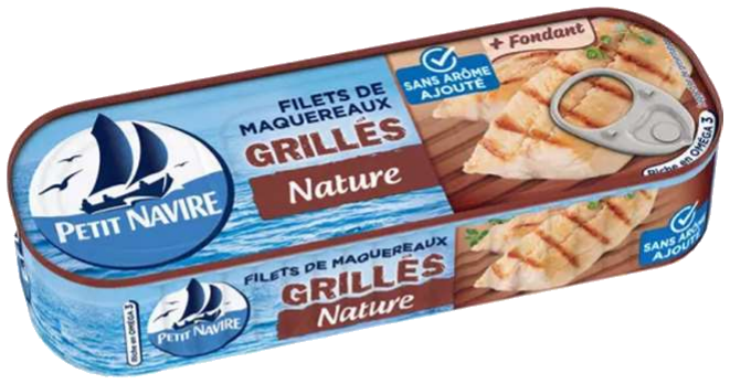 Filetes de cavala grelhadas ao natural 110g