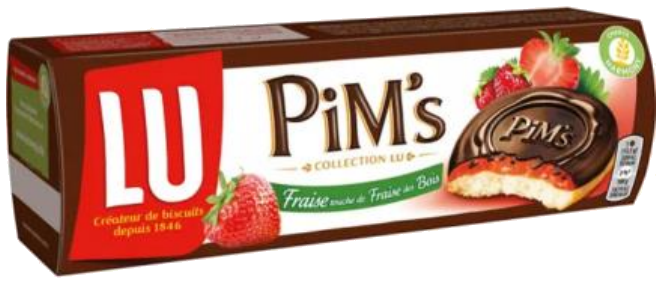 Bolachas Pim's morango 150g