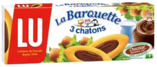 Bolachas La Barquette de chocolate x3 120g