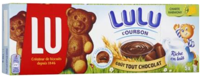 Bolinhos Lulu L’Ourson de chocolate x5 150g
