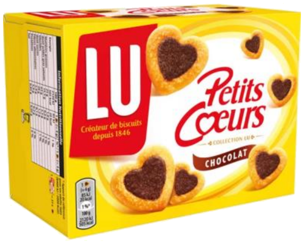 Bolos Petit Coeurs de chocolate 125g