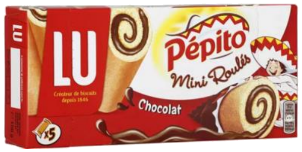 Pépito mini rolinhos de chocolate x5 150g