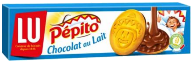 Bolachas Pépito de chocolate de leite 192g