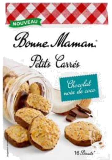 Mini bolachas de coco e chocolate x16 200g