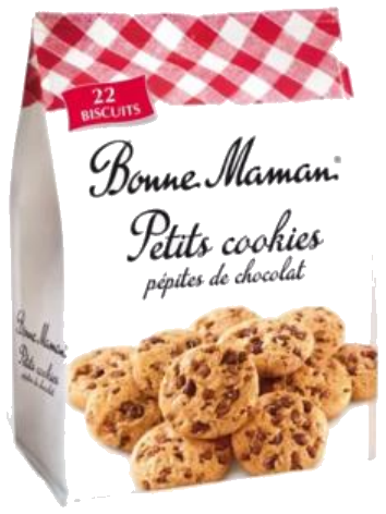 Mini cookies com pepitas de chocolate 250g