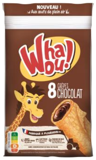 Crepes com chocolate x8 256g