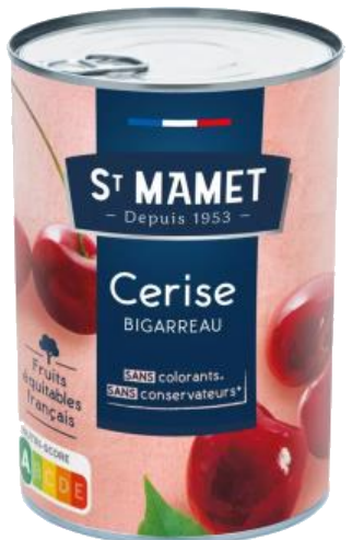 Frutas com concentrado de cereja 425g