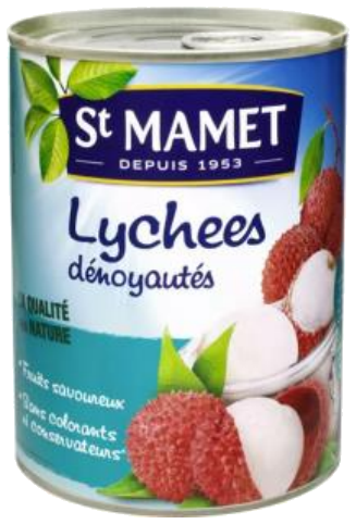 Líchias descaroçadas 250g