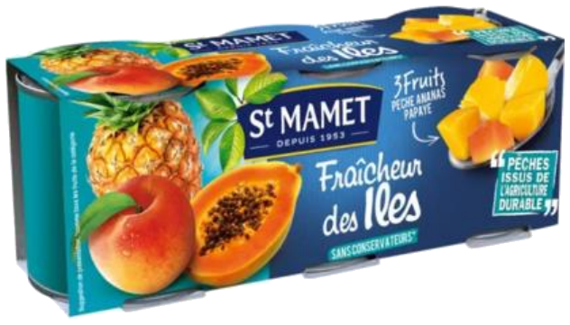 Salada de frutas com frescura das ilhas 3x125g