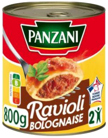 Ravioli à bolonhesa 800g