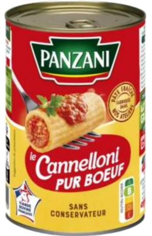 Canelones com carne bovina 400g