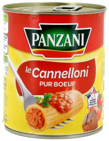 Canelones com carne bovina 800g