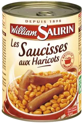Salsichas com feijões 420g