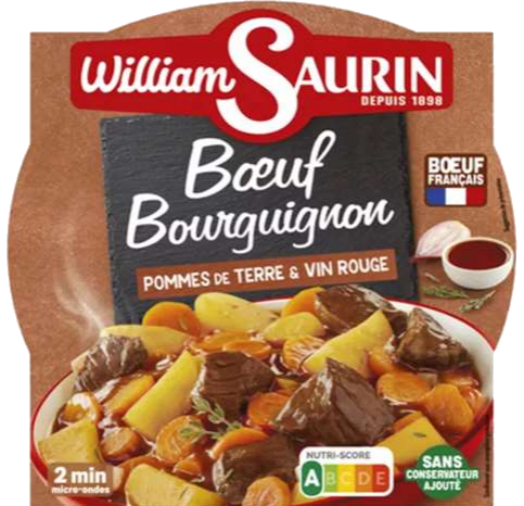 Boeuf Bourguignon com batatas e vinho tinto 300g