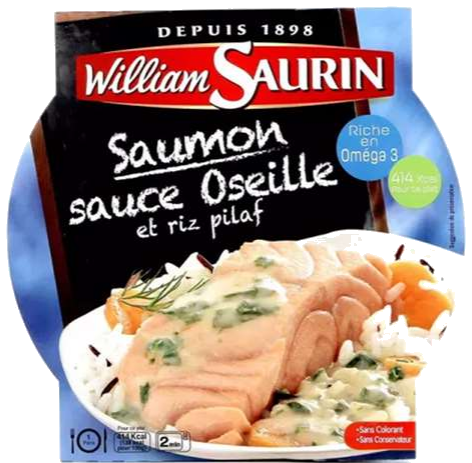 Salmão e arroz pilaf com molho de l’oseille 300g