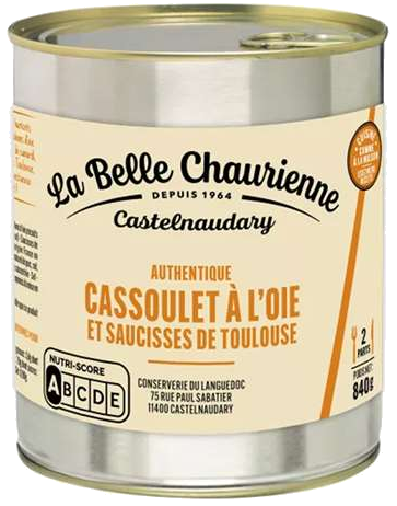 Cassoulet de ganso com salsichas de Toulouse 840g